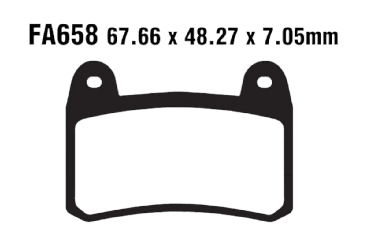 Bremsklötze Bremsbeläge EBC FA 658 HH 1x Satz (2 Stück)