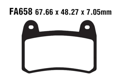Bremsklötze Bremsbeläge EBC FA 658 HH 1x Satz (2 Stück)