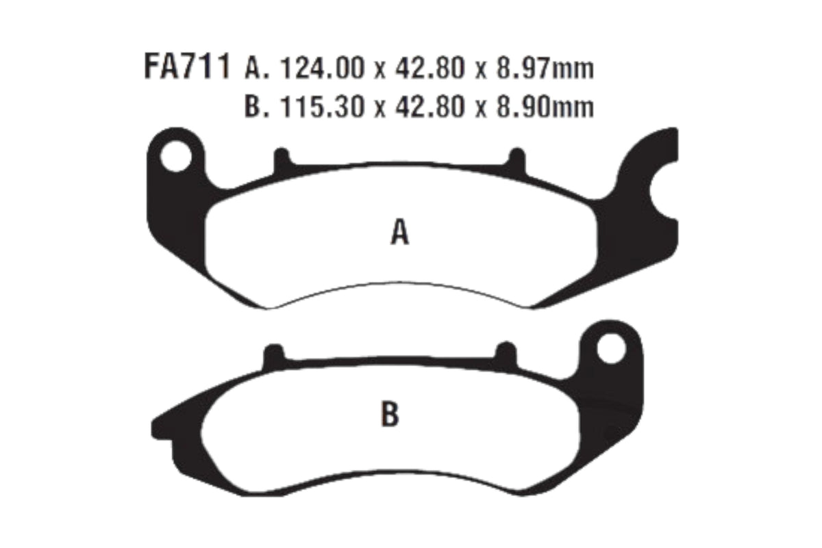Bremsklötze Bremsbeläge EBC FA 711 1x Satz (2 Stück)