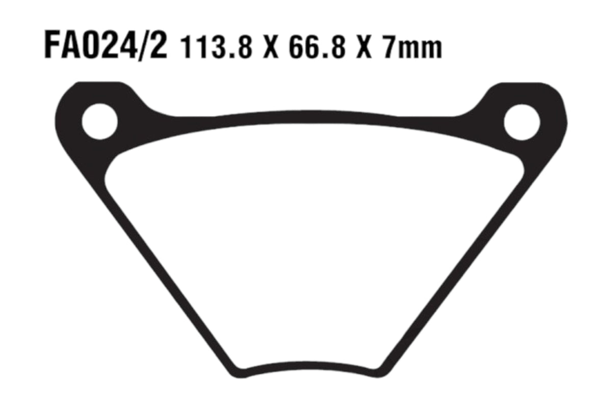 Bremsklötze Bremsbeläge EBC FA 024/2 V 1x Satz (2 Stück)