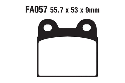 Bremsklötze Bremsbeläge EBC FA 057 V 1x Satz (2 Stück)