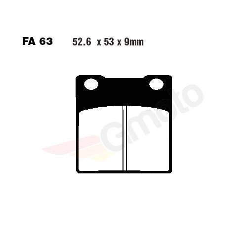 Bremsklötze Bremsbeläge EBC FA 063 V 1x Satz (2 Stück)