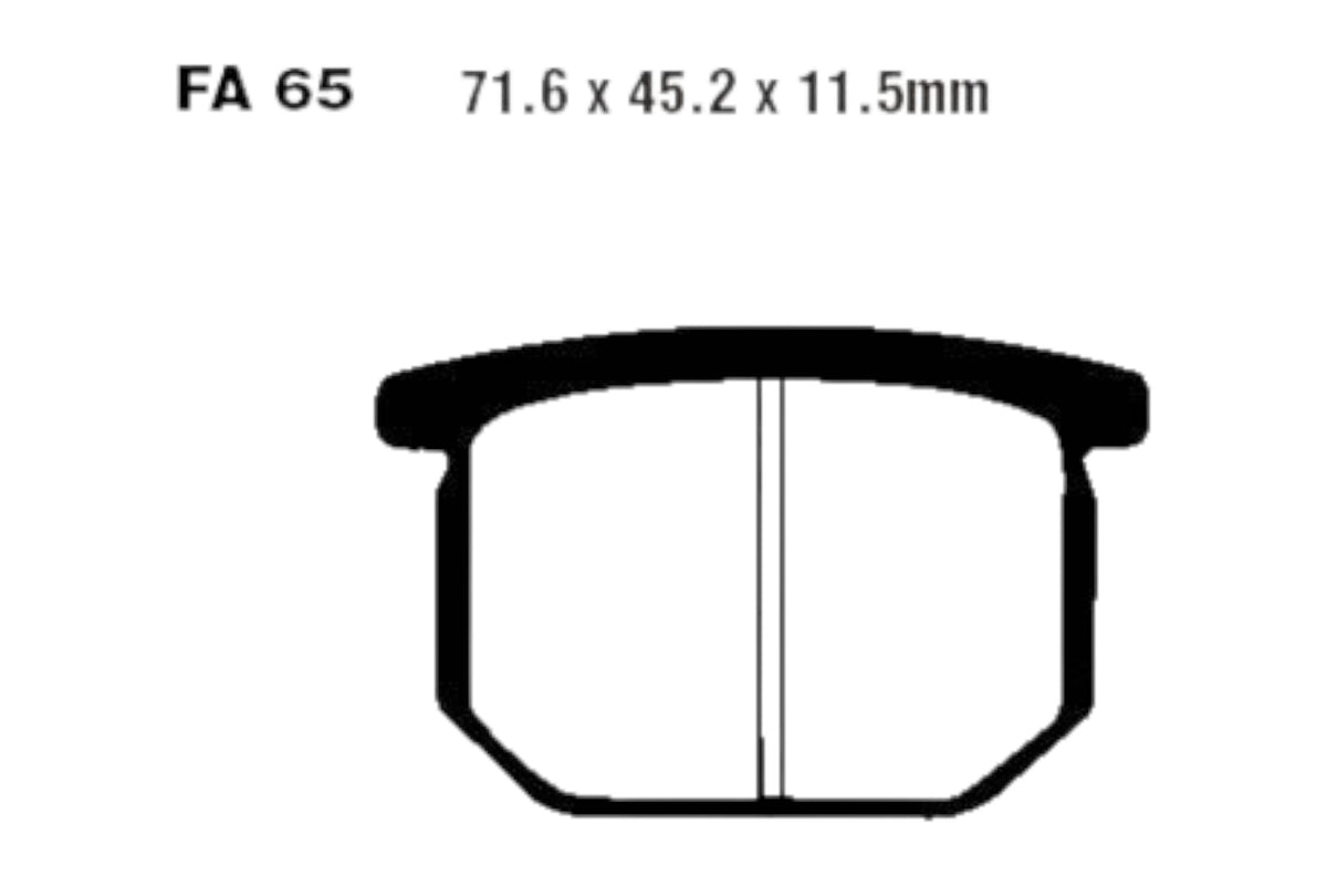 Bremsklötze Bremsbeläge EBC FA 065 V 1x Satz (2 Stück)