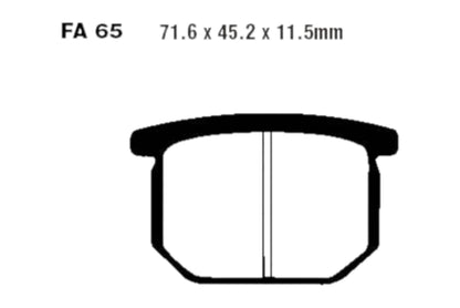 Bremsklötze Bremsbeläge EBC FA 065 V 1x Satz (2 Stück)