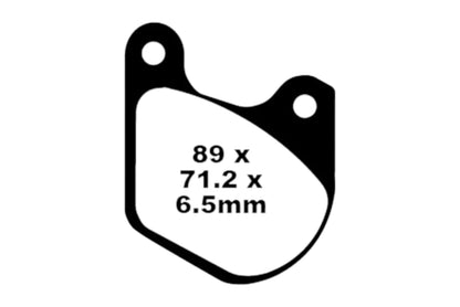 Bremsklötze Bremsbeläge EBC FA 072 V 1x Satz (2 Stück)