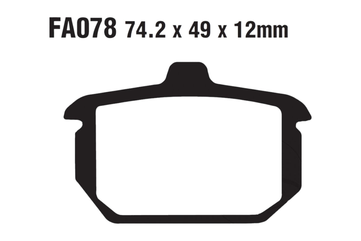 Bremsklötze FA 078 HH 1x Satz (2 Stück)