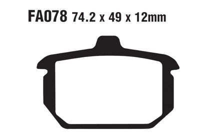 Bremsklötze FA 078 HH 1x Satz (2 Stück)