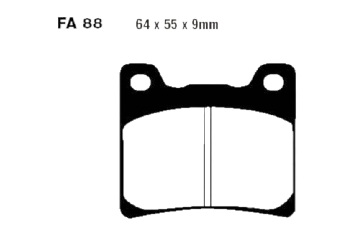 Bremsklötze Bremsbeläge EBC FA 088 V 1x Satz (2 Stück)
