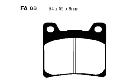 Bremsklötze Bremsbeläge EBC FA 088 V 1x Satz (2 Stück)