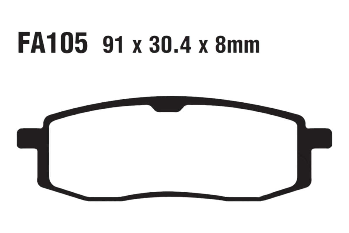Bremsklötze Bremsbeläge EBC FA 105 R 1x Satz (2 Stück)