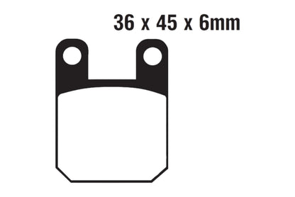Bremsklötze Bremsbeläge EBC FA 115 R 1x Satz (2 Stück)