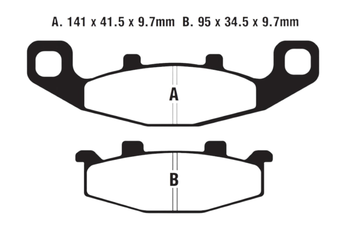 Bremsklötze Bremsbeläge EBC FA 129 R 1x Satz (2 Stück)