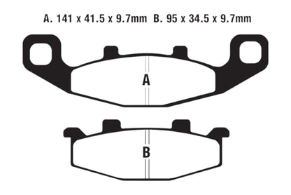 Bremsklötze Bremsbeläge EBC FA 129 R 1x Satz (2 Stück)