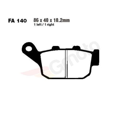 Bremsklötze Bremsbeläge EBC FA 140 V 1x Satz (2 Stück)