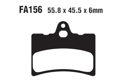 Bremsklötze Bremsbeläge EBC FA 156 (2 Stück)