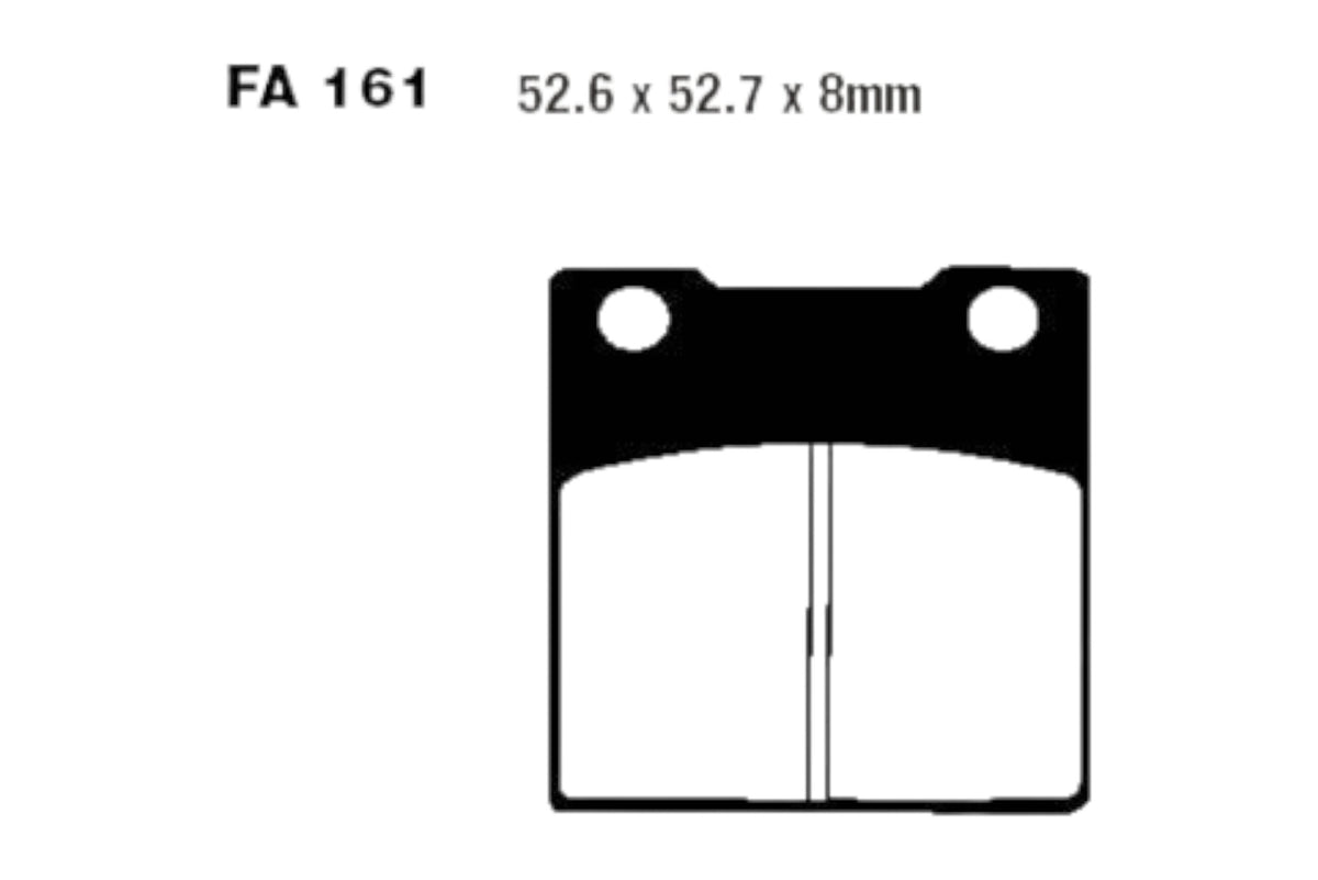 Bremsklötze Bremsbeläge EBC FA 161 V (2 Stück)