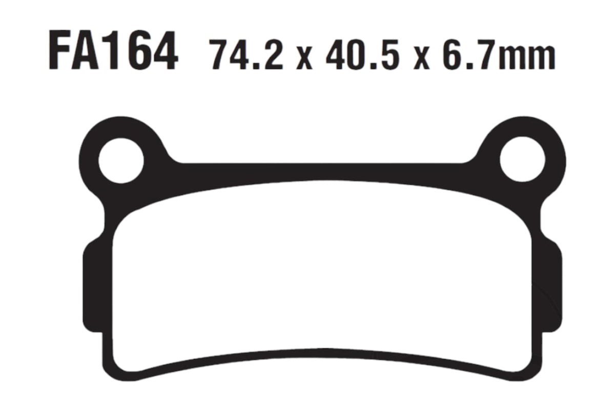 Bremsklötze Bremsbeläge EBC FA 164 1x Satz (2 Stück)