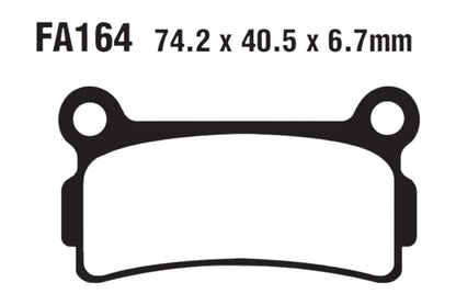 Bremsklötze Bremsbeläge EBC FA 164 1x Satz (2 Stück)