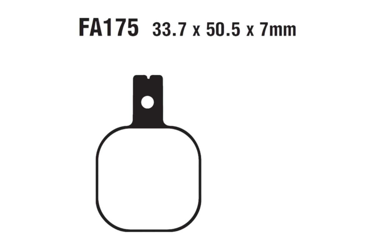 Bremsklötze Bremsbeläge EBC FA 175 1x Satz (2 Stück)