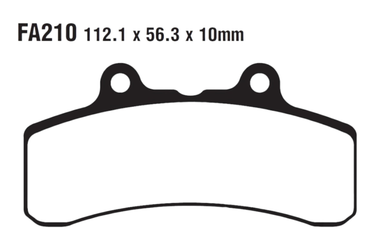 Bremsklötze Bremsbeläge EBC FA 210 V 1x Satz (2 Stück)