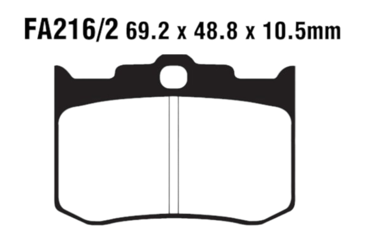Bremsklötze Bremsbeläge EBC FA 216/2 1x Satz (2 Stück)