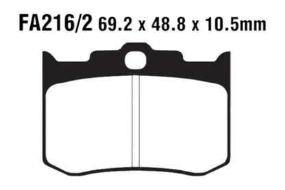 Bremsklötze Bremsbeläge EBC FA 216/2 1x Satz (2 Stück)