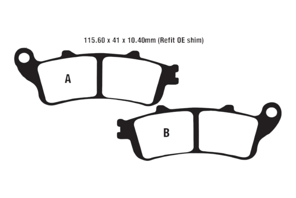 Bremsklötze Bremsbeläge EBC FA 261/2 V 1x Satz (2 Stück)