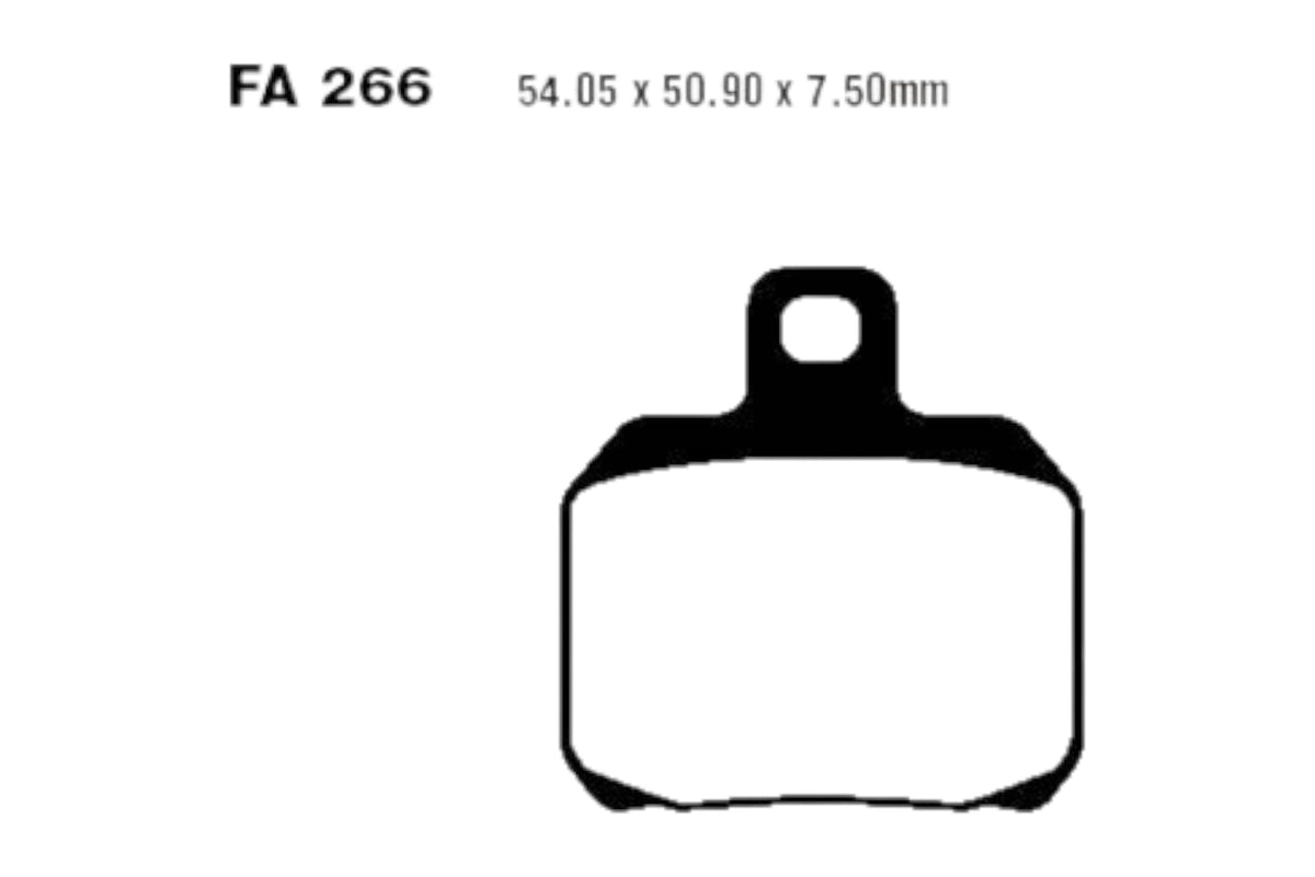 Bremsklötze Bremsbeläge EBC FA 266 V 1x Satz (2 Stück)