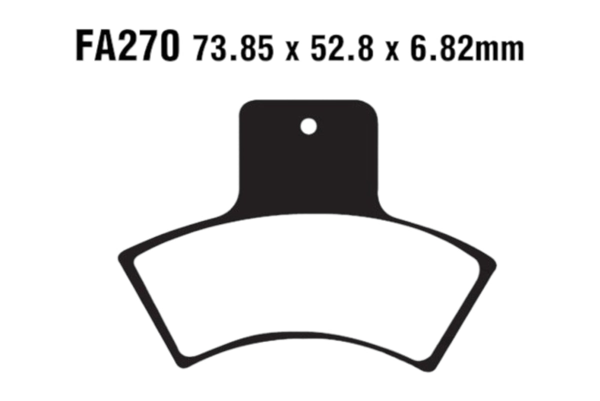 Bremsklötze Bremsbeläge EBC FA 270 R 1x Satz (2 Stück)