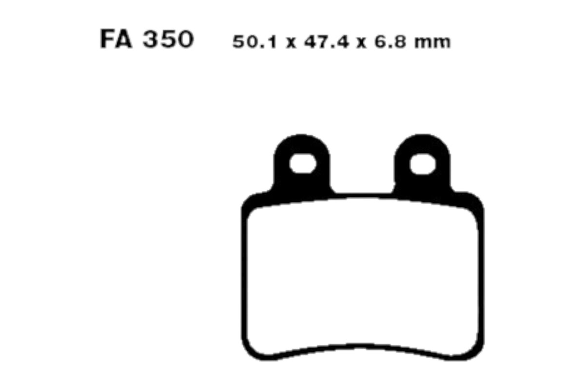 BremsklötzeBremsbeläge EBC FA 350 TT 1x Satz (2 Stück)