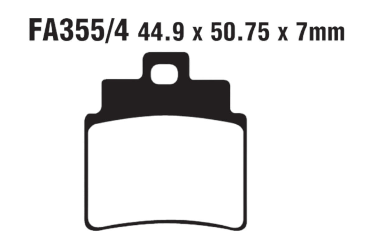 Bremsklötze Bremsbeläge EBC FA 355/4 R 1x Satz (2 Stück)