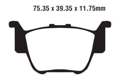 BremsklötzeBremsbeläge EBC FA 373 TT 1x Satz (2 Stück)