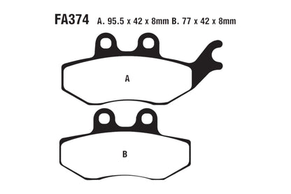 Bremsklötze Bremsbeläge EBC FA 374 1x Satz (2 Stück)