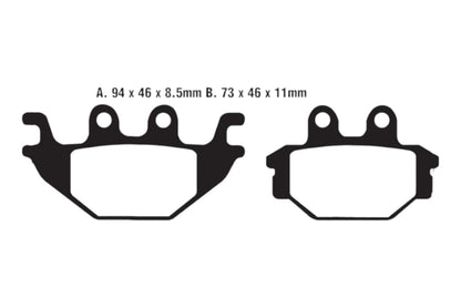 Bremsklötze Bremsbeläge EBC FA 377 TT 1x Satz (2 Stück)