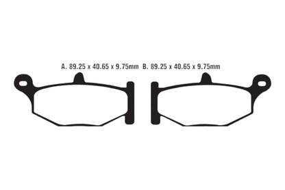Bremsklötze Bremsbeläge EBC FA 419 V (2 Stück)