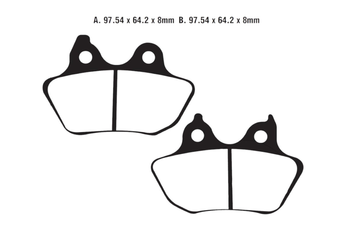 Bremsklötze Bremsbeläge EBC FA 434 V 1x Satz (2 Stück)