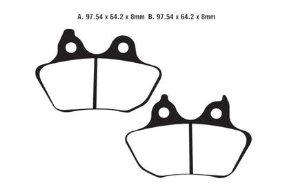 Bremsklötze Bremsbeläge EBC FA 434 V 1x Satz (2 Stück)