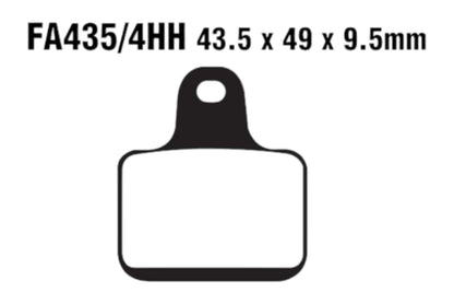 Bremsklötze Bremsbeläge EBC FA 435/4 HH 1x Satz (2 Stück)