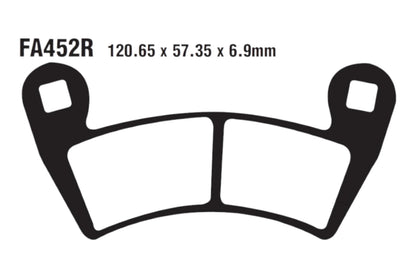 Bremsklötze Bremsbeläge EBC FA 452 R 1x Satz (2 Stück)