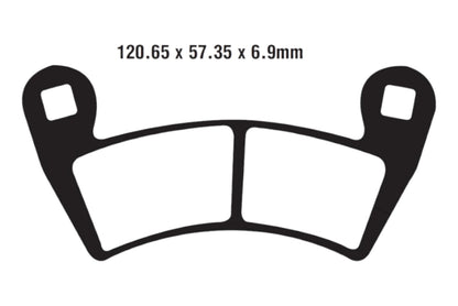 Bremsklötze Bremsbeläge EBC FA 452 TT 1x Satz (2 Stück)