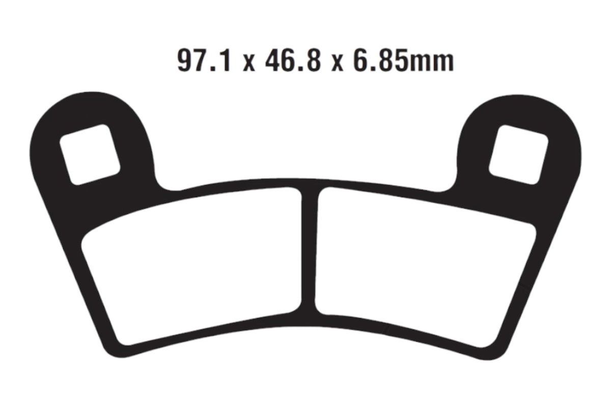 Bremsklötze Bremsbeläge EBC FA 456 TT 1x Satz (2 Stück)