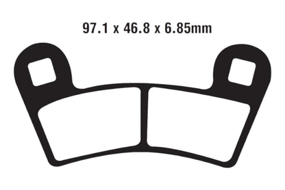 Bremsklötze Bremsbeläge EBC FA 456 TT 1x Satz (2 Stück)