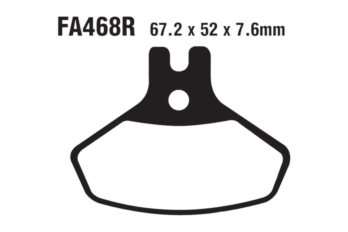 Bremsklötze Bremsbeläge EBC FA 468 R 1x Satz (2 Stück)