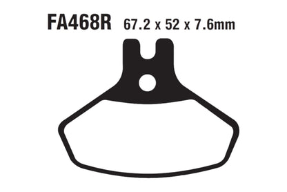 Bremsklötze Bremsbeläge EBC FA 468 R 1x Satz (2 Stück)