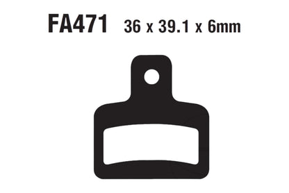 Bremsklötze Bremsbeläge EBC FA 471 1x Satz (2 Stück)