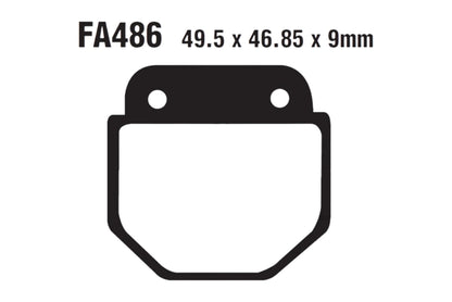 Bremsklötze Bremsbeläge EBC FA 486 1x Satz (2 Stück)