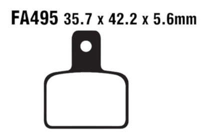 Bremsklötze Bremsbeläge EBC FA 495 1x Satz (2 Stück)