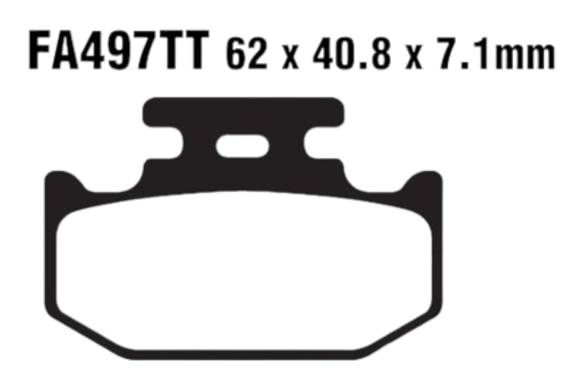 Bremsklötze Bremsbeläge EBC FA 497 TT 1x Satz (2 Stück)