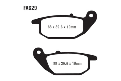 Bremsklötze Bremsbeläge EBC FA 629 R 1x Satz (2 Stück)