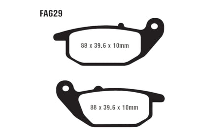 Bremsklötze Bremsbeläge EBC FA 629 TT 1x Satz (2 Stück)